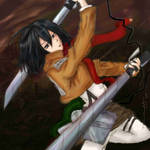 Fight On Mikasa by littlemissmarikit