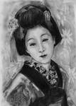 Geisha in Charcoal by littlemissmarikit