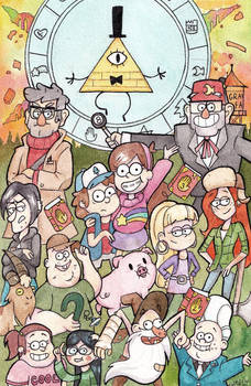 Gravity Falls group picture