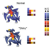 Normal Garchomp Normal and Shiny Garchomp colors by Evilpikachu2001 on DeviantArt