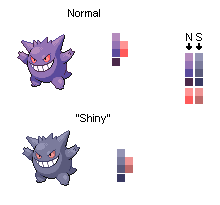 Shiny Gengar model comparison — shiny on right (via Chrales) : r