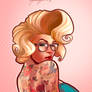 Marilyn Monroe illustration pinup