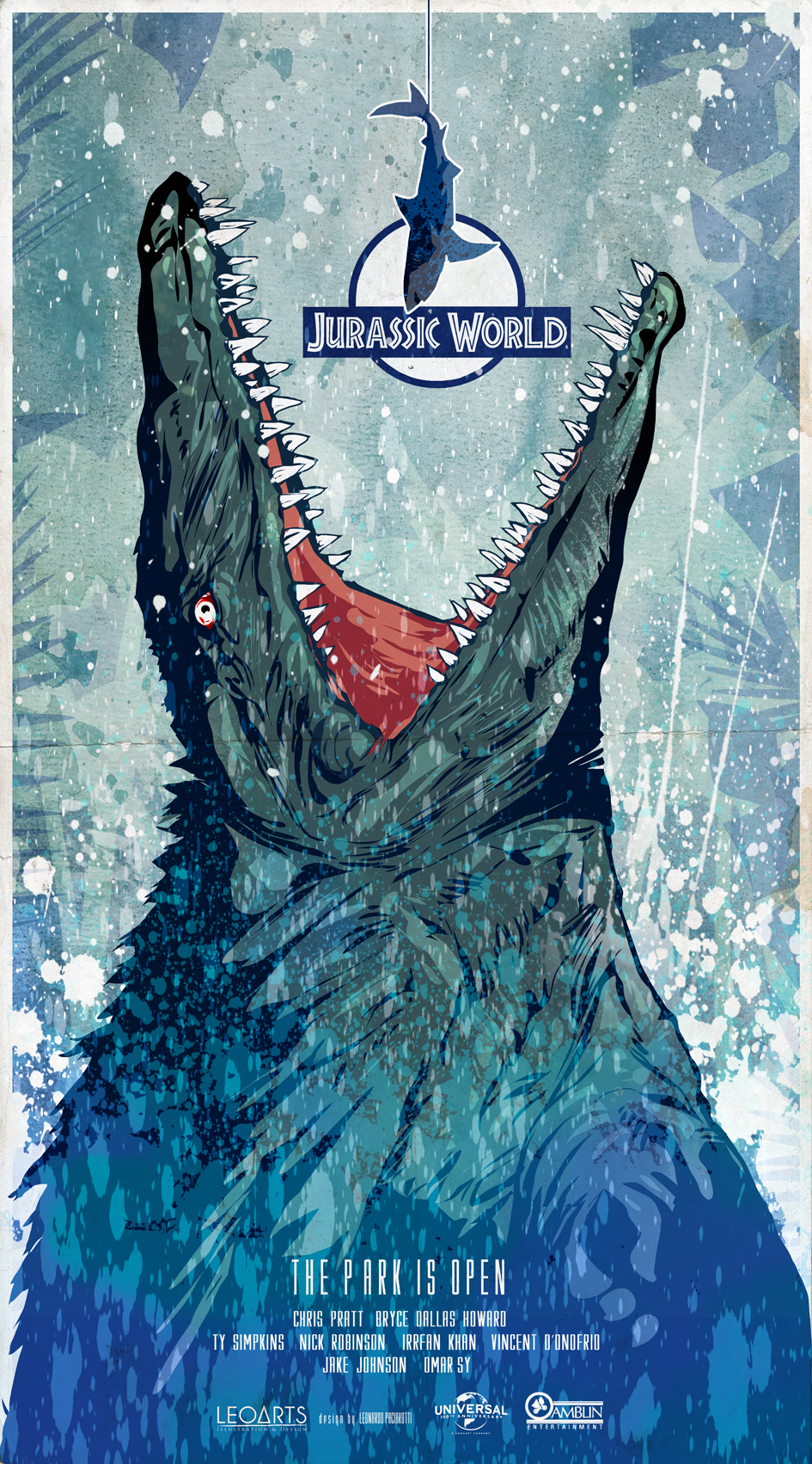 Jurassic World 2015 Poster Art By Le0arts On Deviantart 