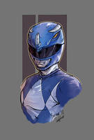 Mighty Morphin Power Rangers blue color