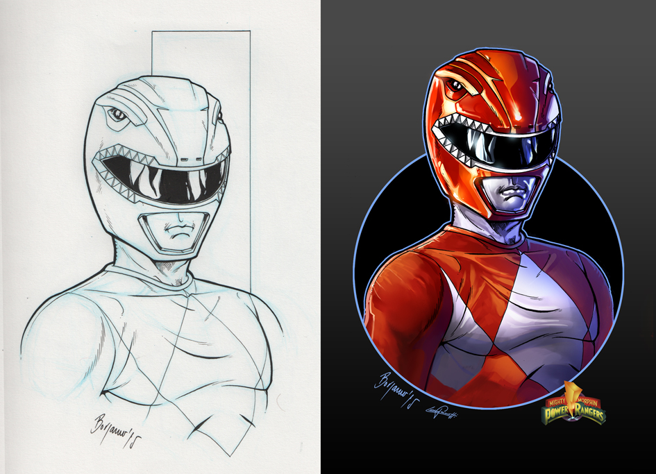 Mighty Morphin Power Rangers. RED RANGER by le0arts on DeviantArt