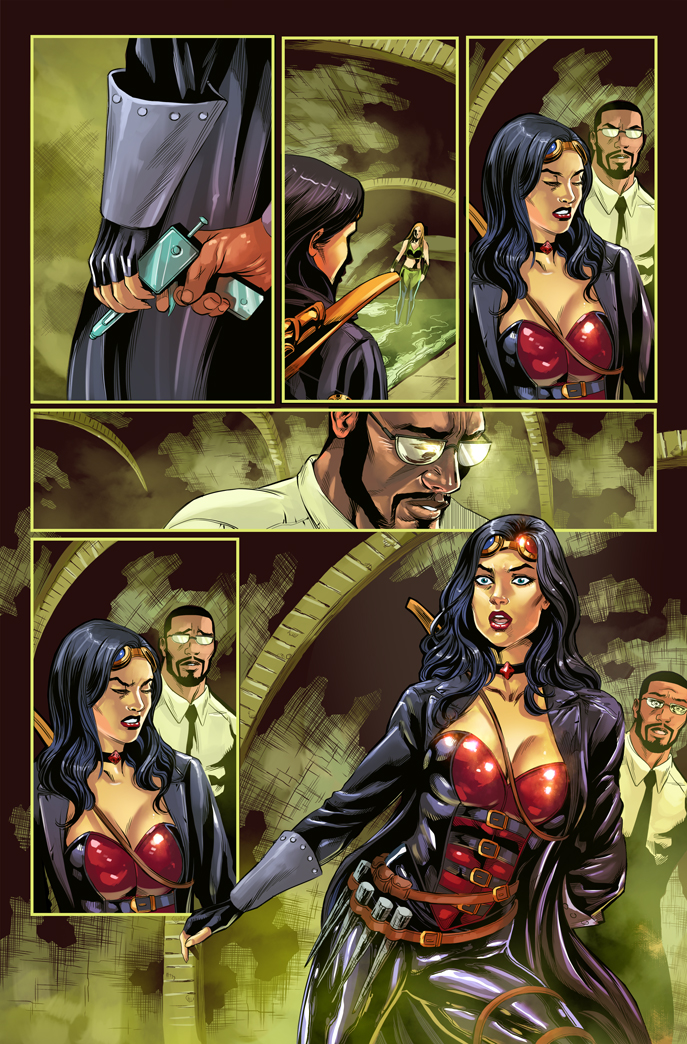 Van Helsing vs. Robyn Hood #3 Zenescope COLOR by le0arts