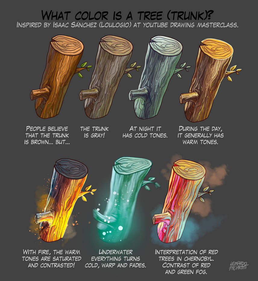 What color is a tree? by le0arts on DeviantArt