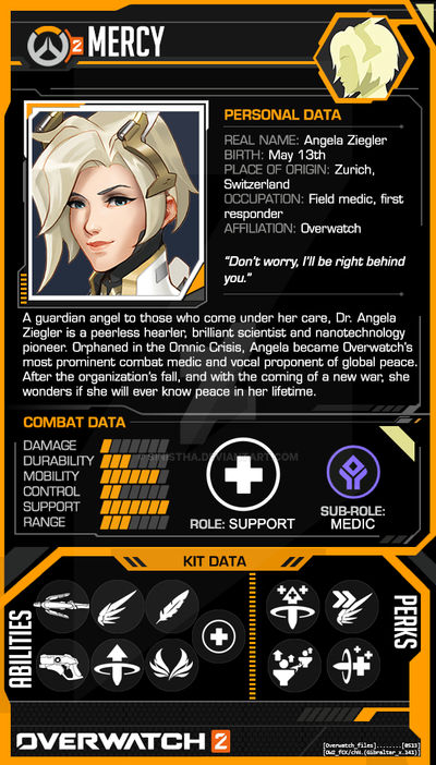 Mercy Overwatch 2 Trading Card by Sinistha on DeviantArt