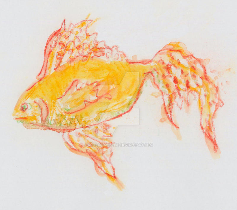 Nacho Fish - Watercolor Pencils