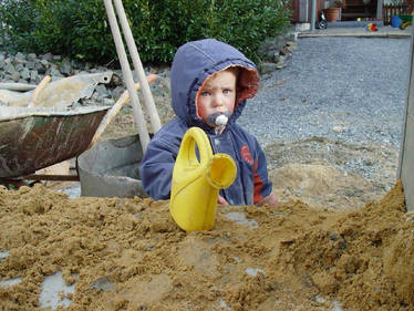 Yellow watering can