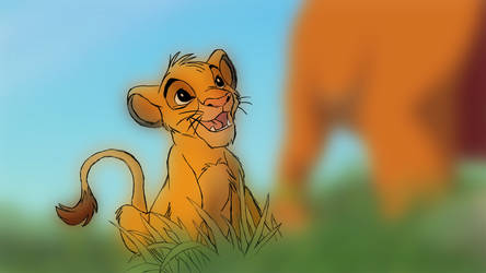 Simba, the new lion king