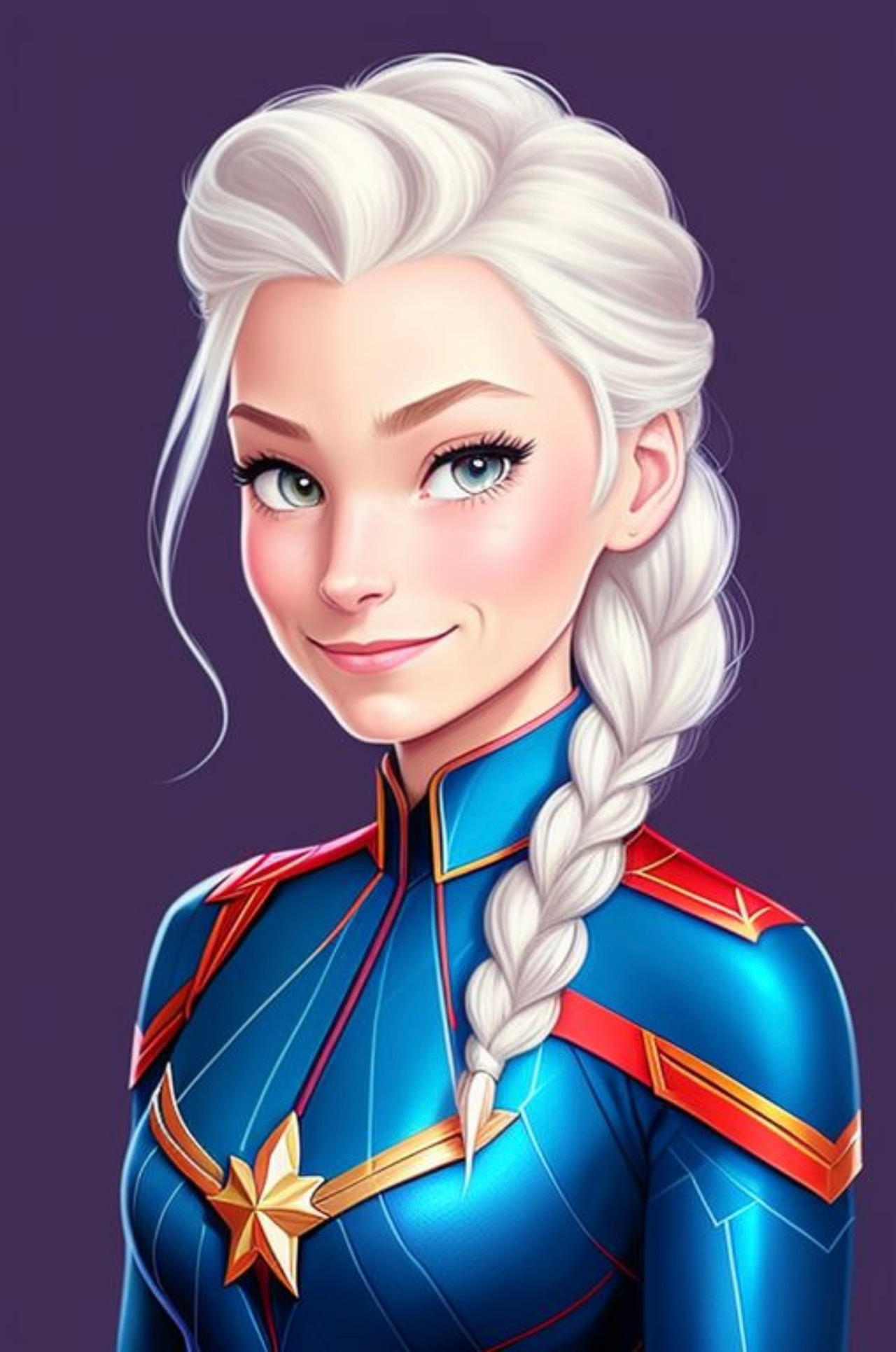 Elsa Is Captain Marvel By LaurieBecka On DeviantArt elsa-is-captain-marvel-by-lauriebecka-on-deviantart