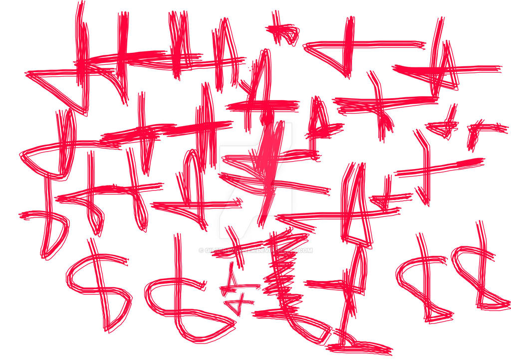 red symbols calligraphy by GilbertZenner on DeviantArt