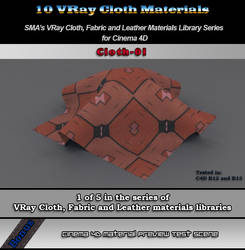 10 Vray Clothes Material Pack 1 for cinema 4D