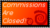 Commission Closed Stamp