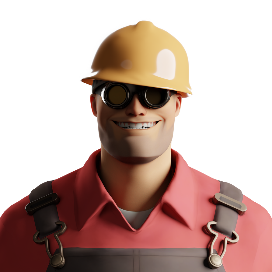 Engineer Smiling by Reven2 on DeviantArt