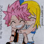 Chibi Natsu and Lucy