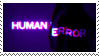purple neon stamp