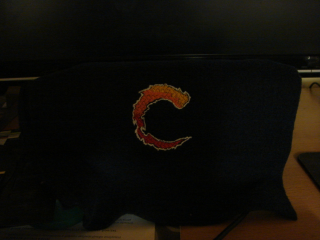 Contra logo embroidery