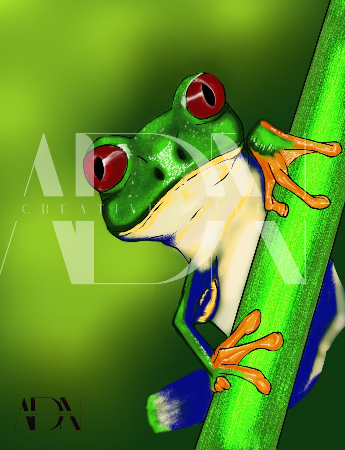 Frog by AdnCreativeStudio on DeviantArt