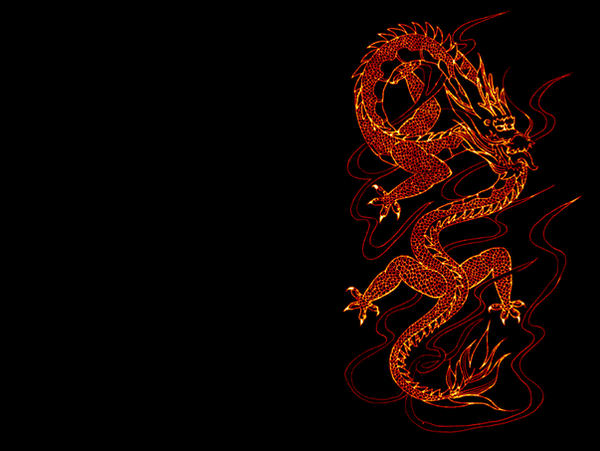 Chinese dragon wallpaper by maigashira