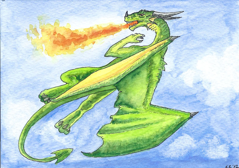 Green Dragon Postcard