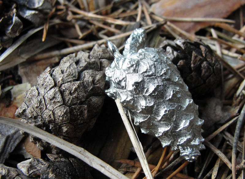 Pewter Fir Cones