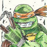 TMNT Mickey Sketch Card