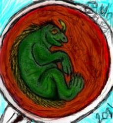 Dragon in my Mocha by Paula C. Jensen,  2021