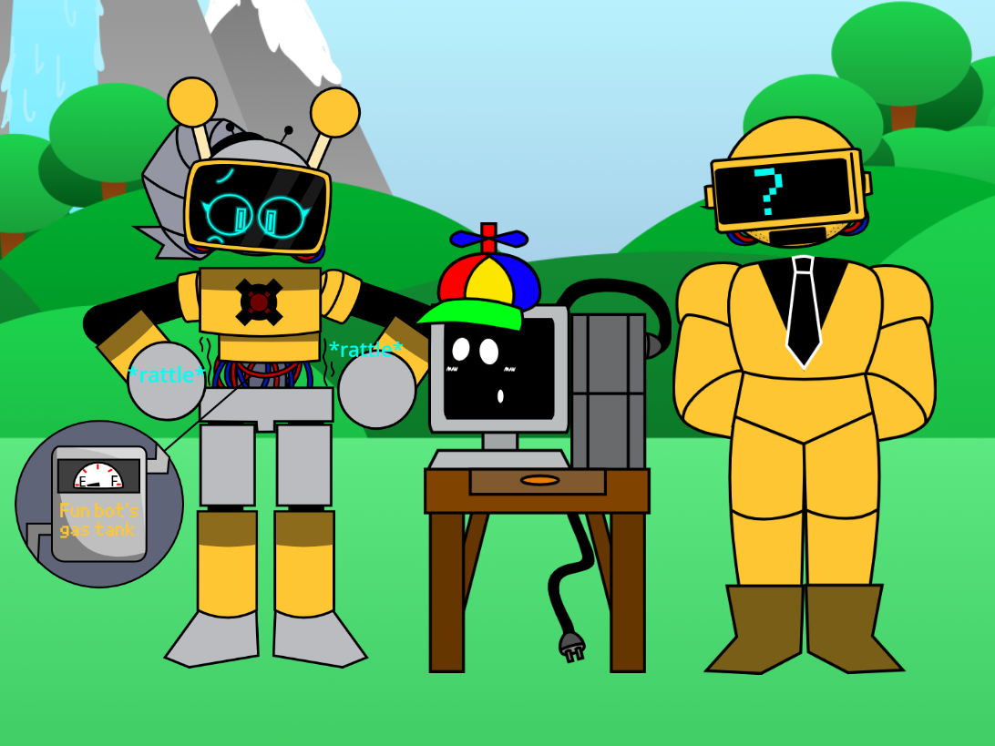 FunBot is out of gas by korbenisgreat on DeviantArt