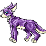 Purple Pixel Dog