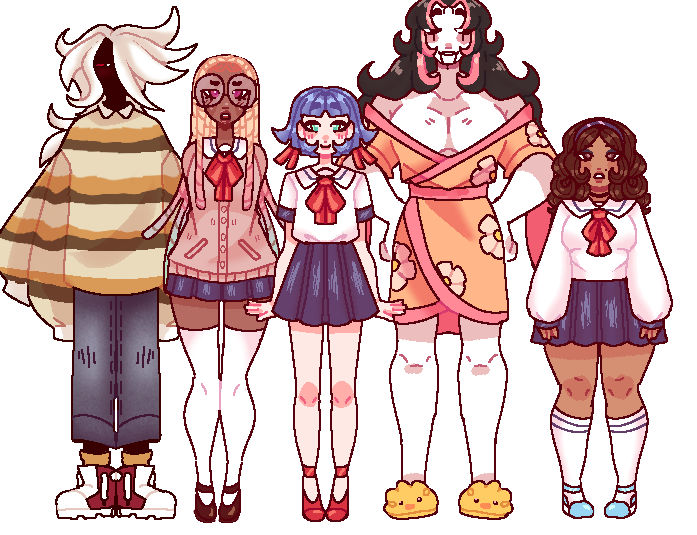 Dating sim characters by grapesodma on DeviantArt