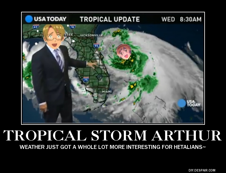 Tropical Storm Arthur Kirkland