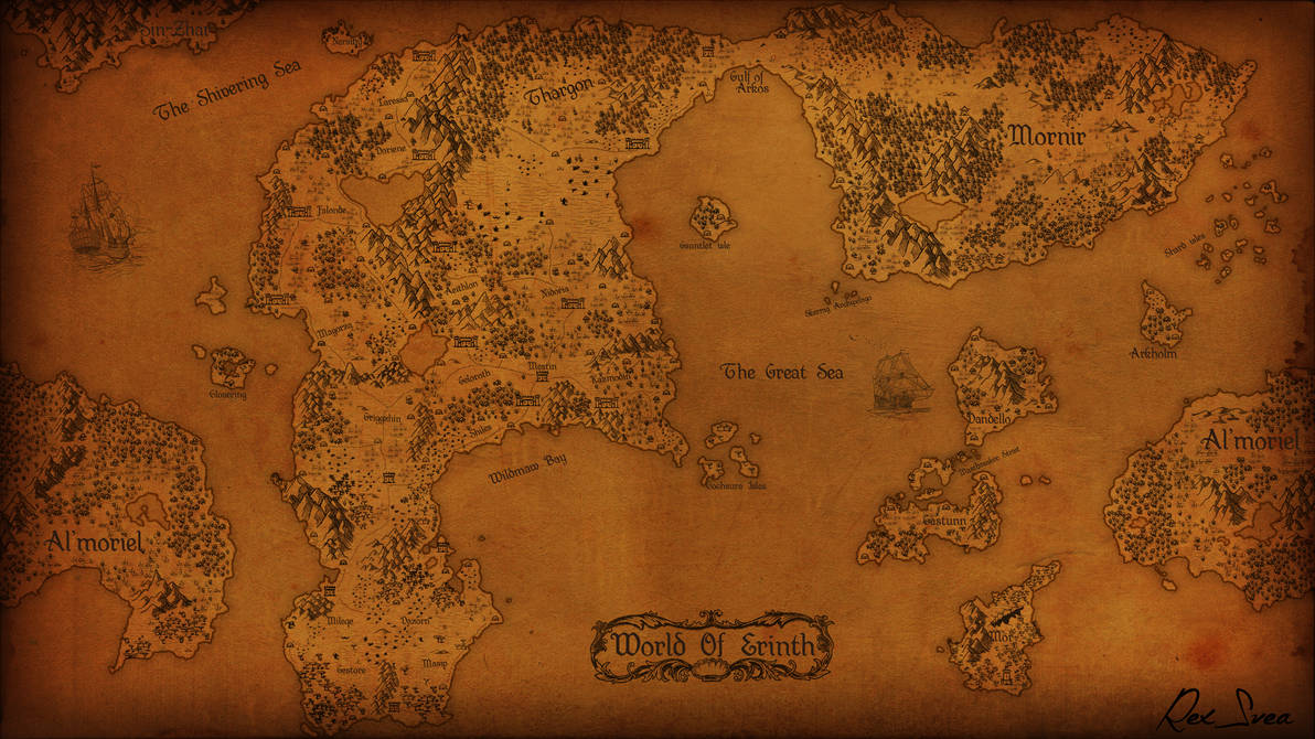 Map of Erinth by RexSvea