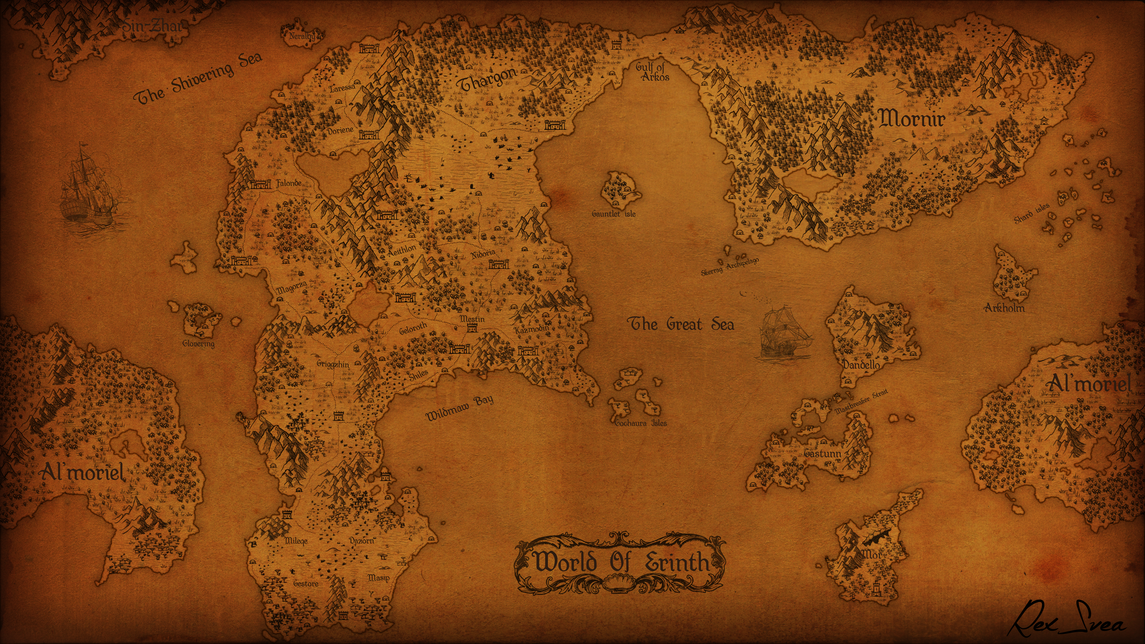 Map of Erinth by RexSvea