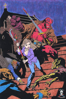 Buffy and Hellboy BA W1