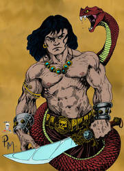 Conan vs the Serpent by CDL113