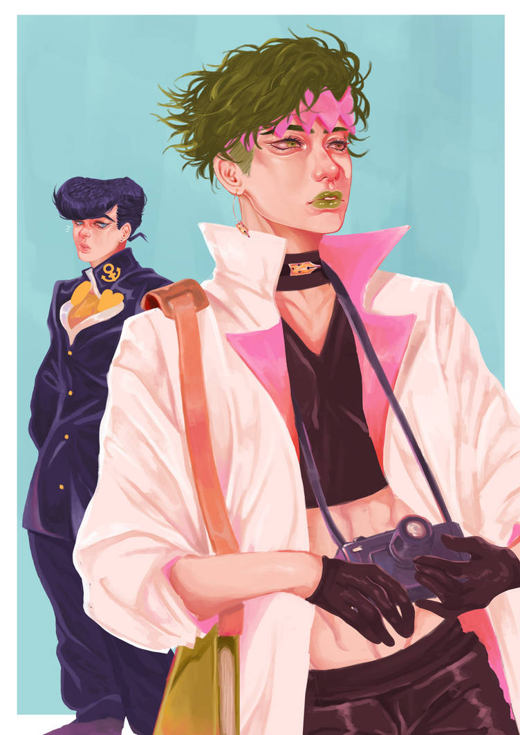 Jojo's Diamond is Unbreakable: Josuke and Rohan by chubbykyou0504 on ...