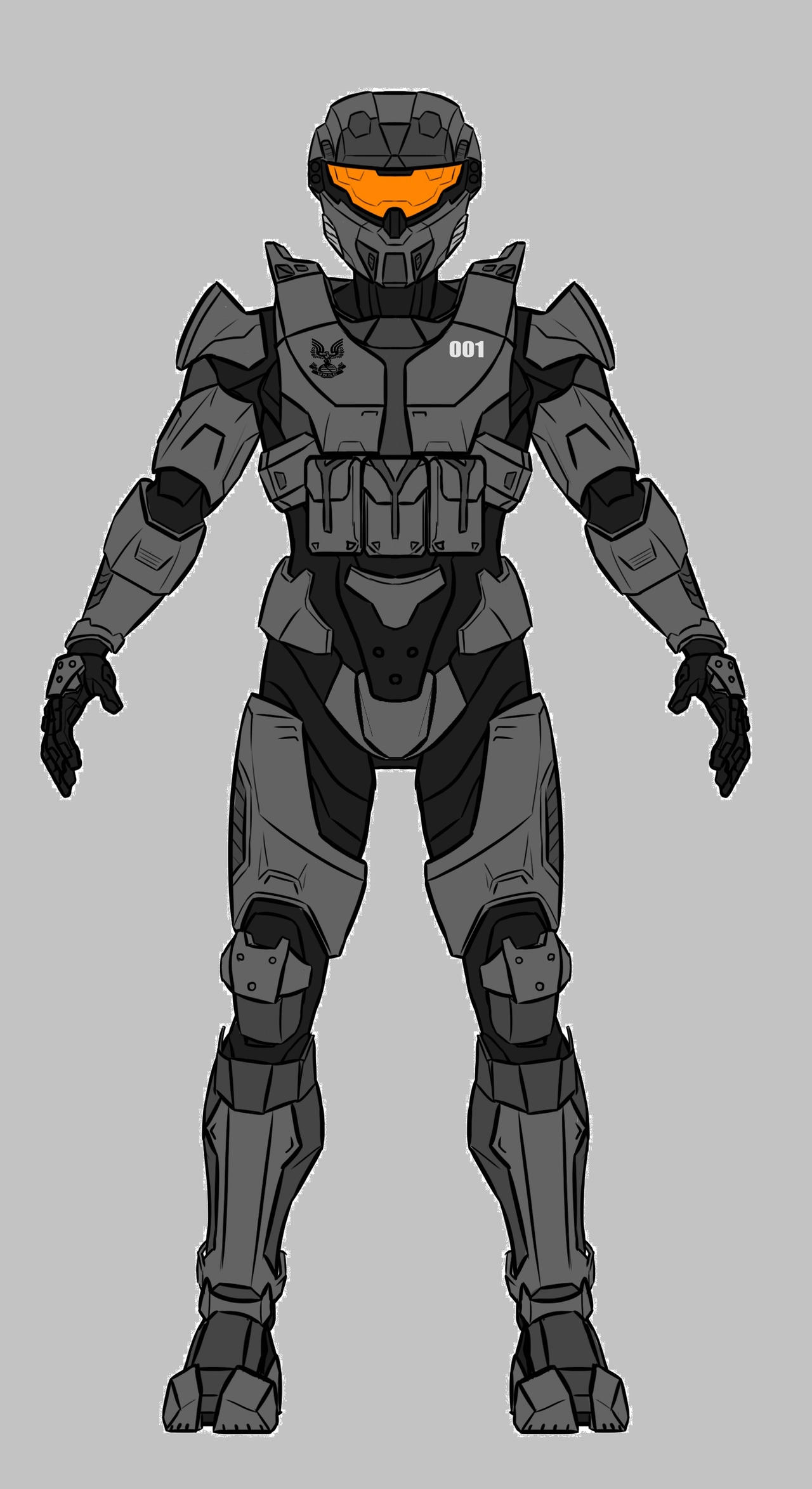 Modified Spartan Armor Base Grey Background by mastert3318 on DeviantArt