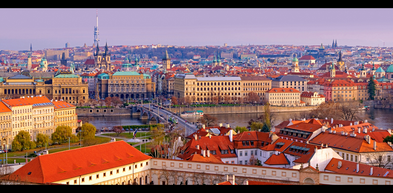Panoramic View of Prague