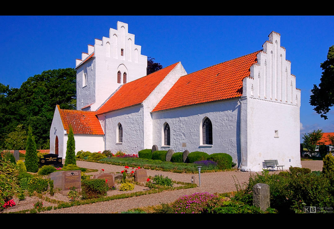 Sorterup Church by KeldBach