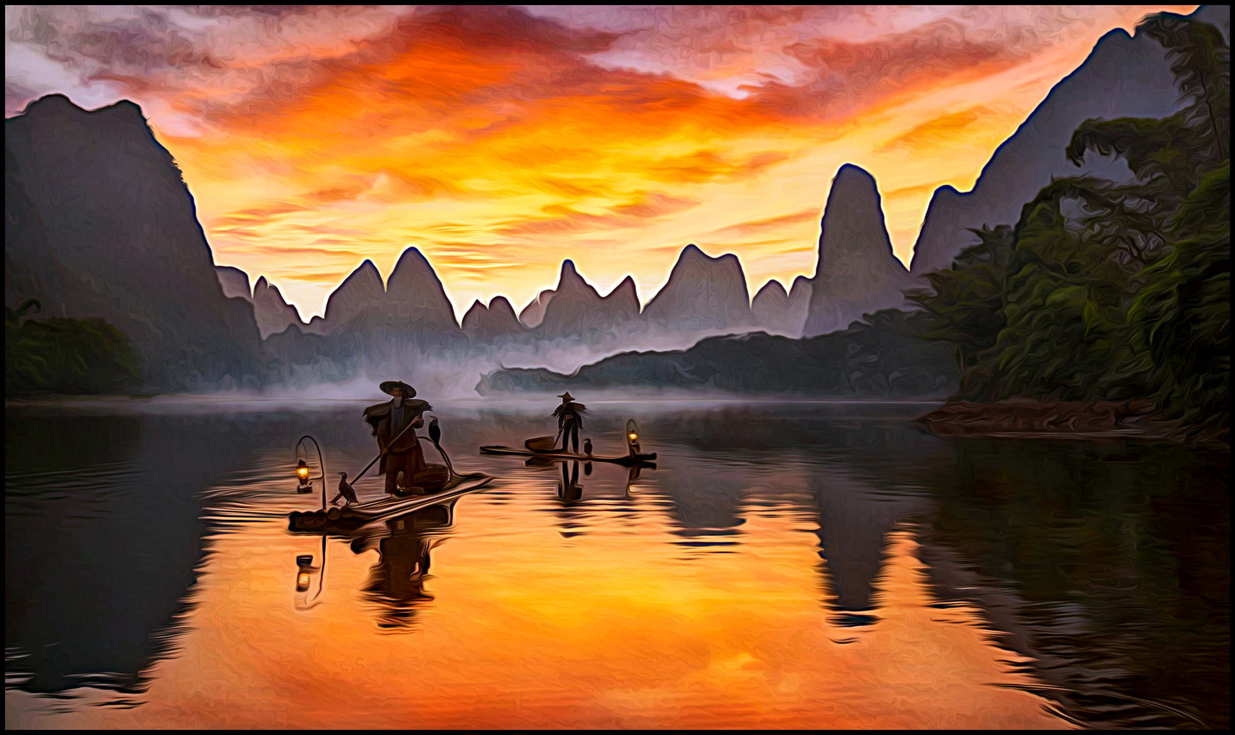 Cormorant Fishing on the Li River