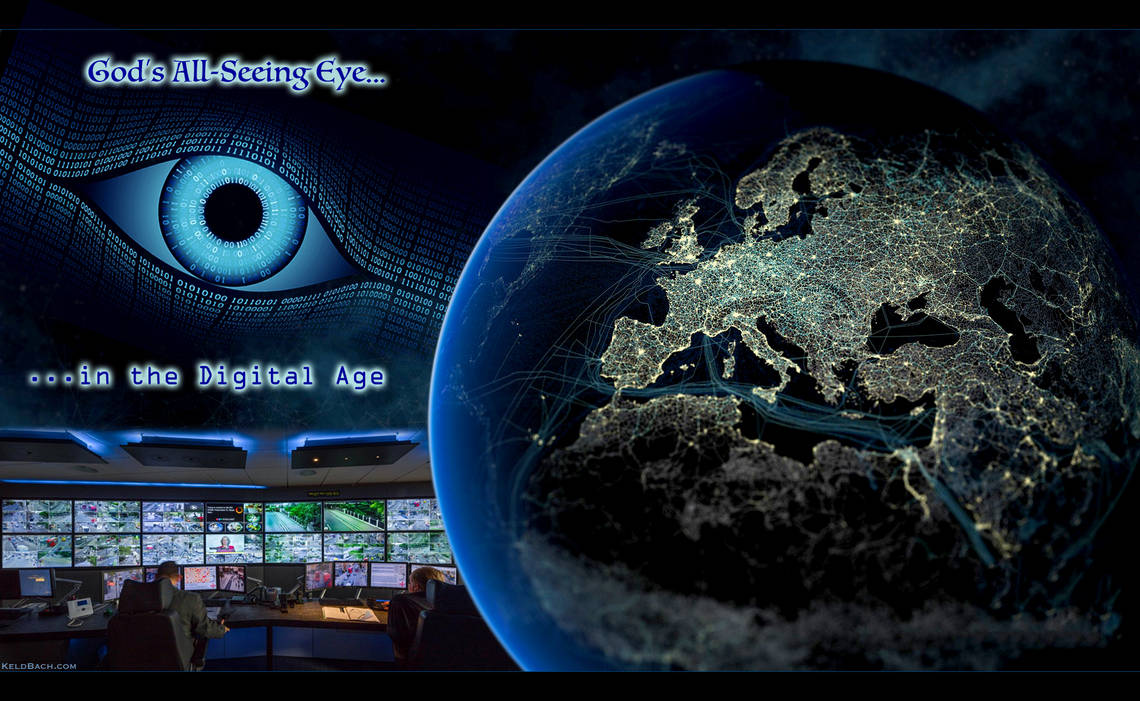 God's All-Seeing Cyber Eye by KeldBach