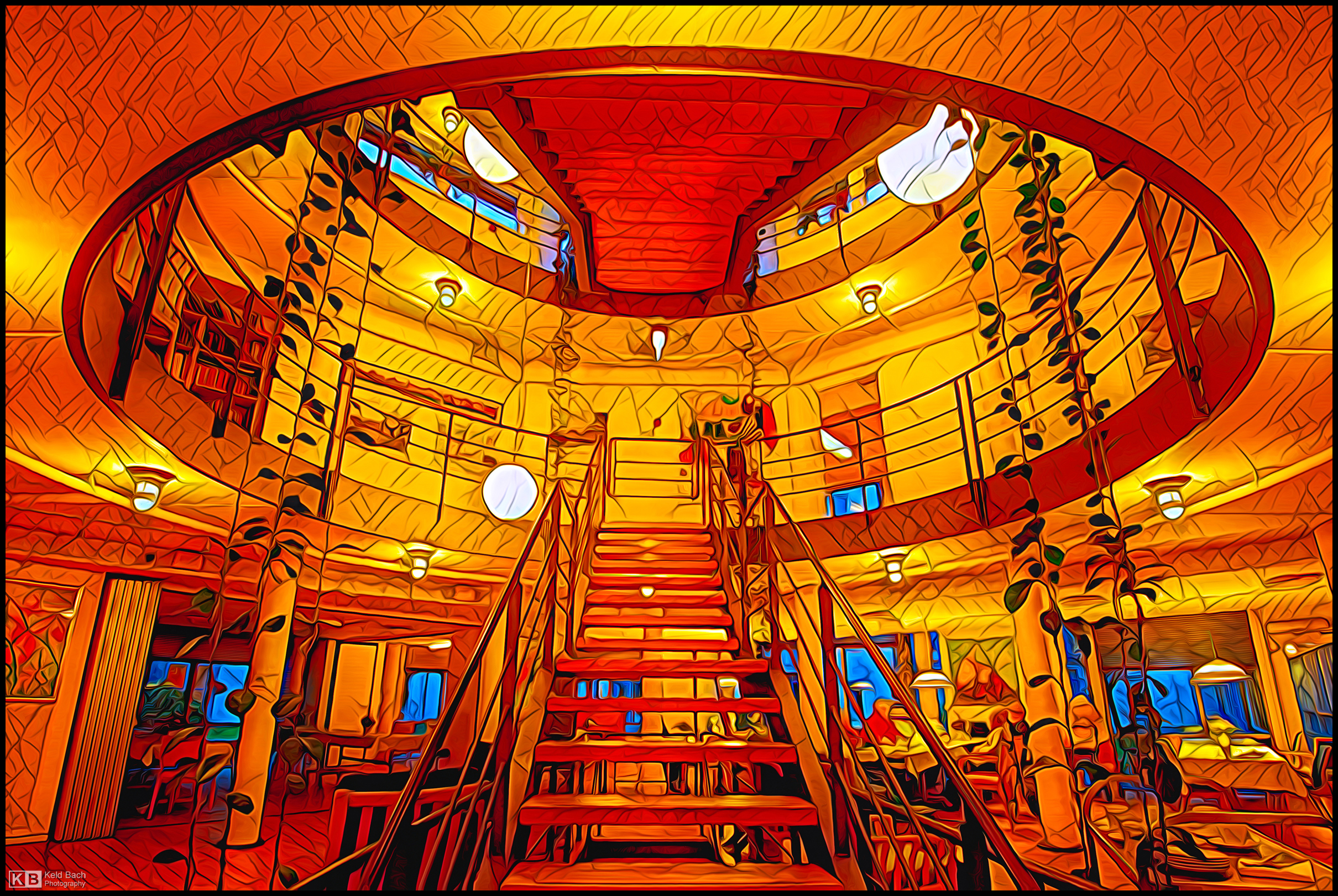 Indoor Balcony and Stairways