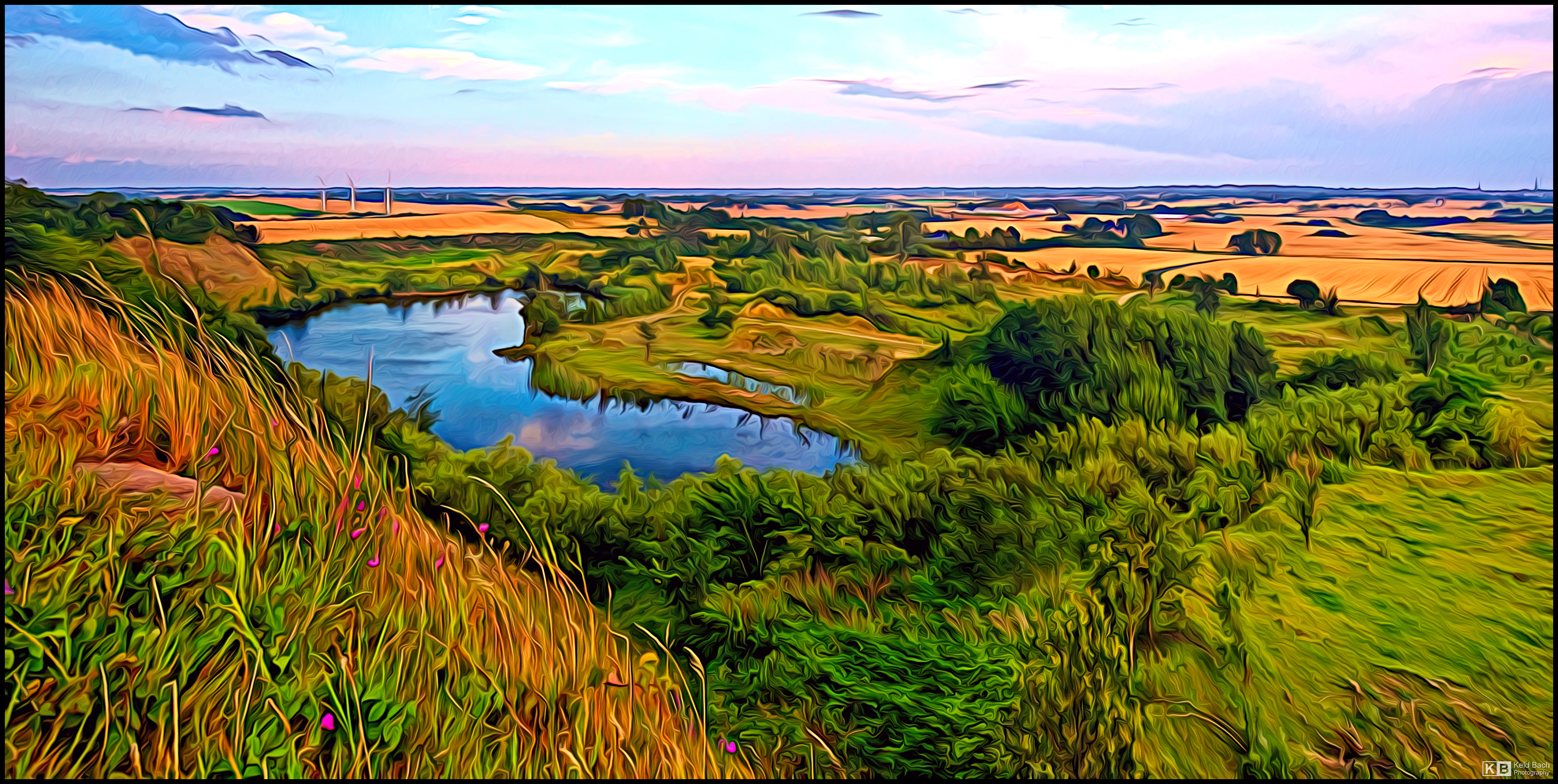 Painterly Midsummer Landscape