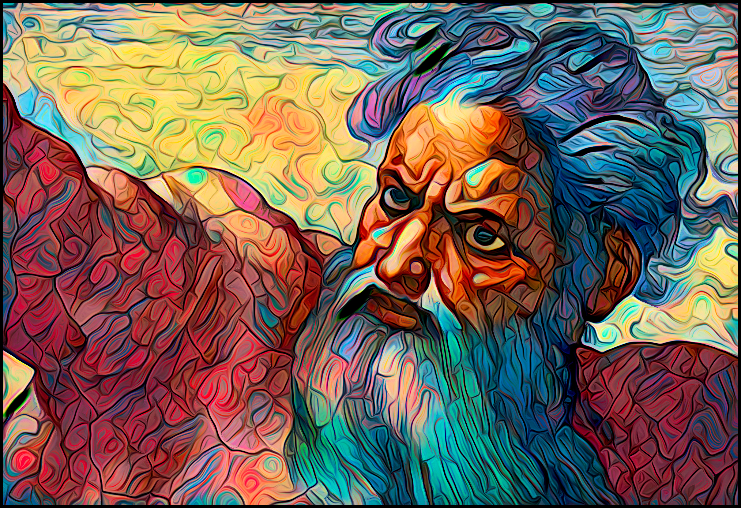 Surreal Yahweh Portrait