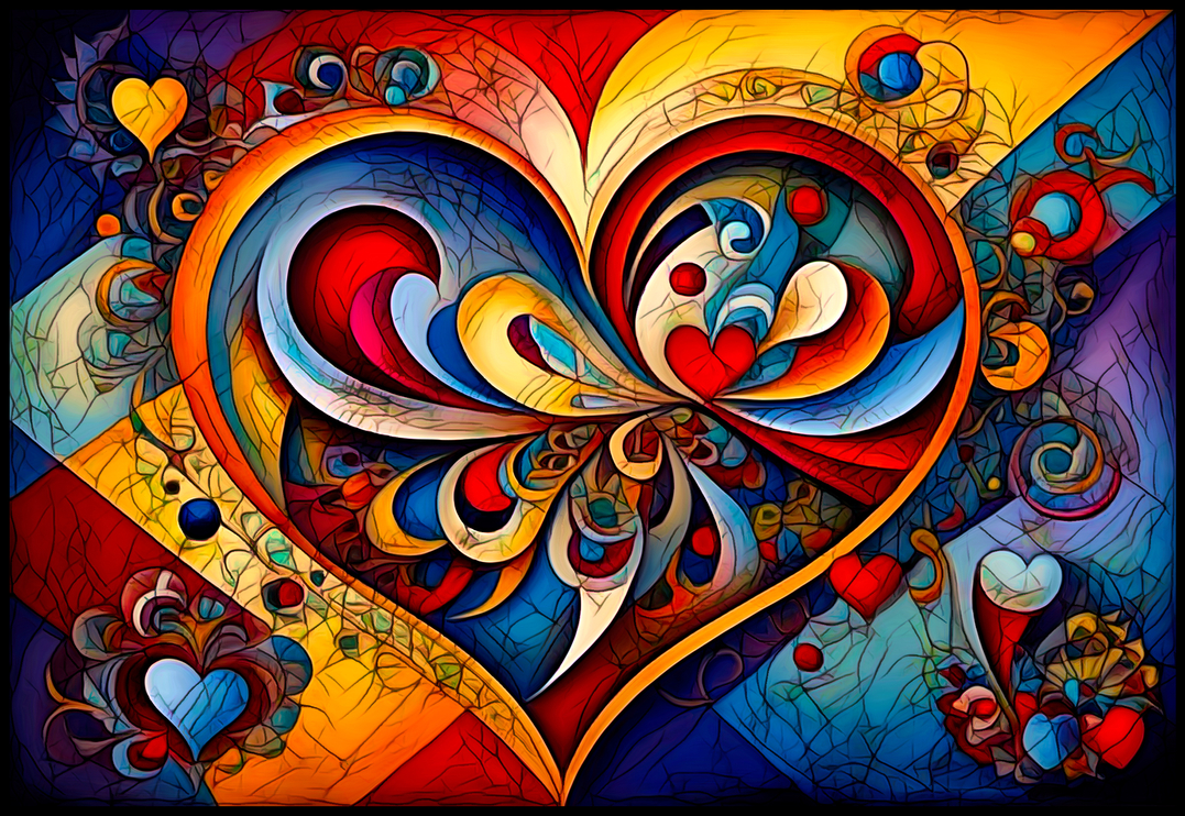 Stained Fractal Heart