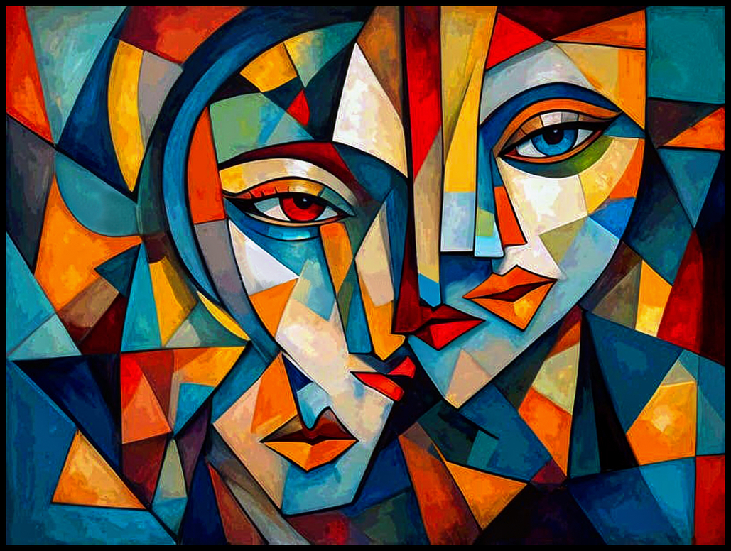 Abstract-Cubist Portrait