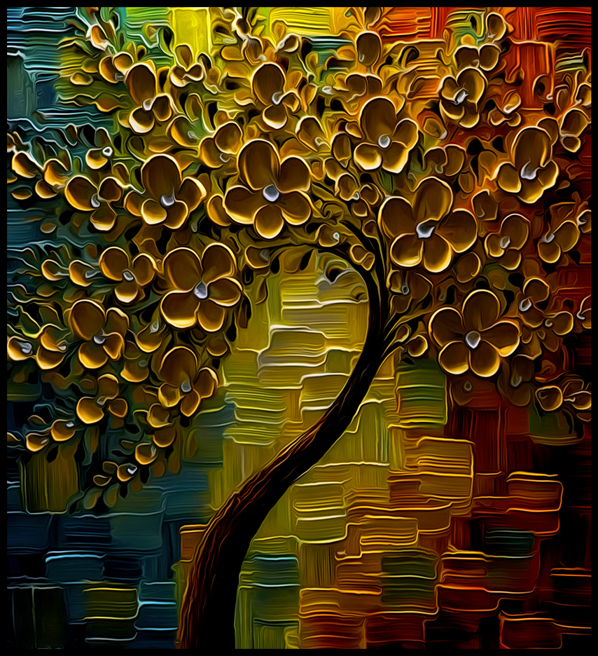 Golden Blossoming Tree