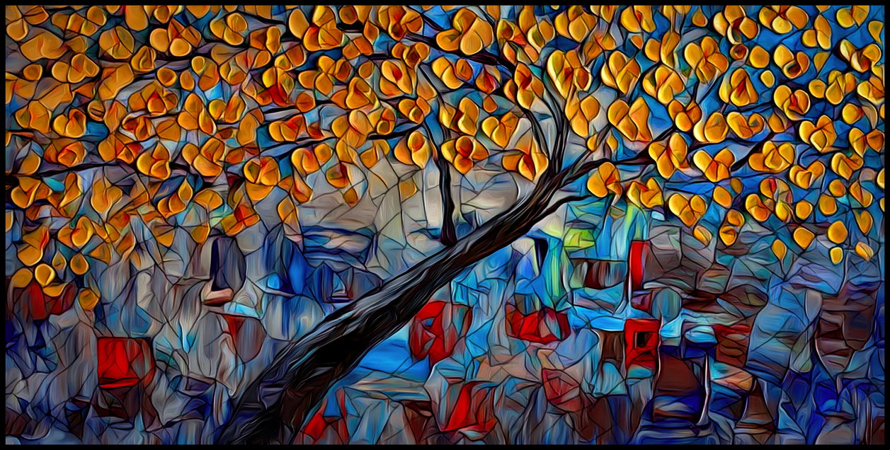 Abstract Autumn Tree